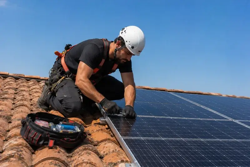 Maintenance et monitoring de panneaux solaires à Saint-Père-Marc-en-Poulet