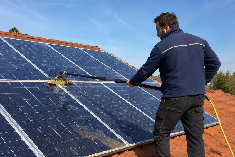 Nettoyage et entretien de panneaux solaires à Saint-Père-Marc-en-Poulet